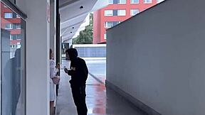 young beauty cheats on boyfriend in front of him