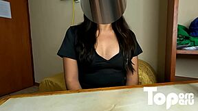 Watch Maryjean, the beautiful Peruvian, offer her virgin ass in this casting for money.