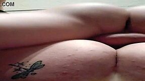 Fucking that swollen pussy after pumping with cum on ass