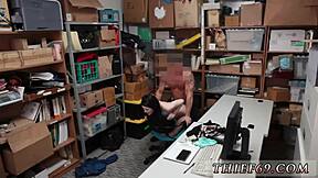 Emo teen in uniform caught fucking policeman by store!