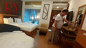 Licking Navel And Pussy Of Beautiful Curvy Slut After Pouring Drink