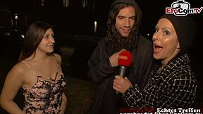 i am a young woman seducing strangers on the public street for a casting session