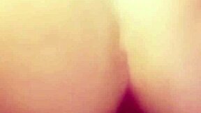 student with big ass craves cock, uses dildo instead