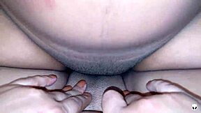 scissoring tribbing clit rubbing girl on girl pussy