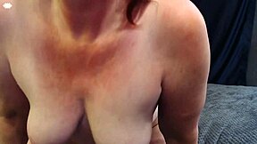 Pretty Girl In Thong Cumming On Big Black Dildo