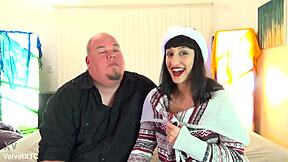 Curvy Couple in Casting Interview Reveals Big Ass and Natural Tits