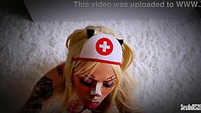 sexy zombie nurse back from halloween party excited for milk pov?