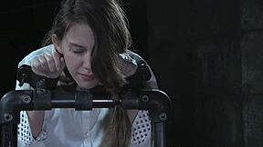 Bound Religious Submissive Punished Roughly in Garage with Toys and Spanking