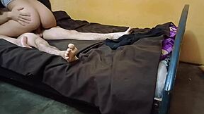 Hidden camera catches stepbrother fucking stepsister's pussy in taboo roleplay