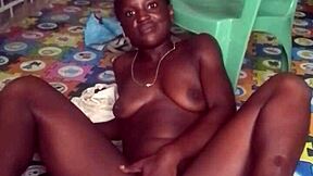 crazy bitch twerks in sexy clothes before stripping naked