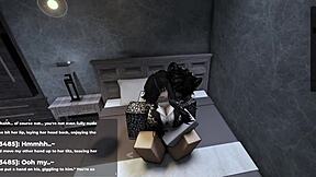 seductive roblox office girl lures me into late-night fuck