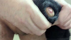 This Towel Feels So Real Massive Cumshot In Bathroom Solo