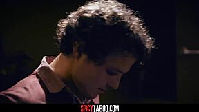 Brunette Girlfriend Sneaks Sex with Boyfriend in Doggystyle