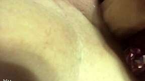 Double Anal with Huge Dildo and Butt Plug