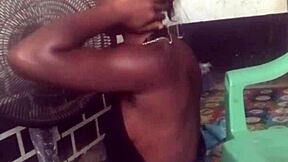 crazy bitch twerks in sexy clothes before stripping naked