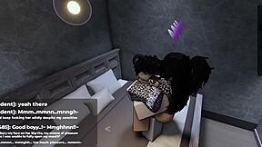 seductive roblox office girl lures me into late-night fuck
