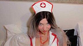 Big Boobs Girlfriend In Nurse Costume Having Passionate Sex