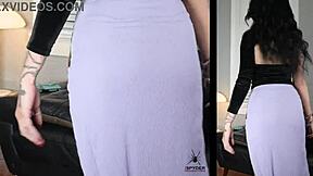 jazmin in a horrible skirt or awesome bodysuit? naked dancing for neighbors