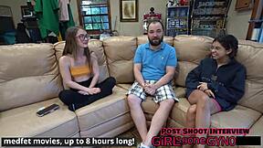 Doctor Tampa explores Mira Monroe's urethra with gloves in hospital