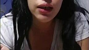 young girl shows panties on cam for voyeur