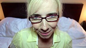 That old blonde sure knows how to give a great blowjob