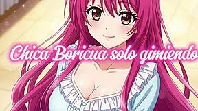 does boricua moan for kassindrix during solo masturbation?