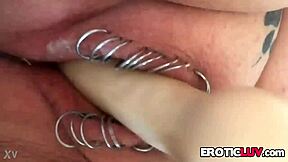 i'm so horny, i have to toy my pierced pussy right now.