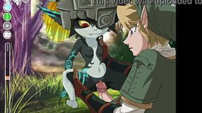 Midna Gets Handjob And Blowjob.