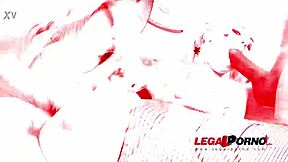 Kira Thorn takes on the big cock squad in rough DP?