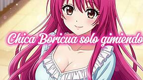 does boricua moan for kassindrix during solo masturbation?