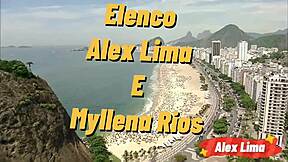 My wife says 'I caught you masturbating, now fuck my ass' with Myllena Rios