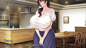 playing hentai game as unfaithful wife with ex-boyfriend