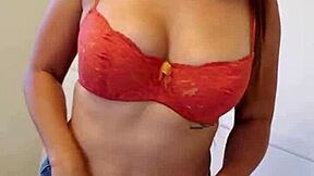 i watch young latina teen with braces strip and rub her pretty pussy