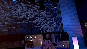 mistress megara enjoys her day in vrchat with friends.