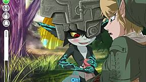 Midna Gets Handjob And Blowjob.