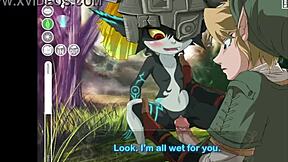 Midna Gets Handjob And Blowjob.