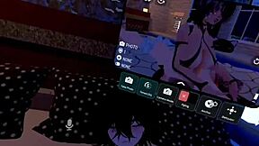 mistress megara enjoys her day in vrchat with friends.