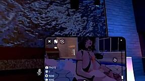 mistress megara enjoys her day in vrchat with friends.