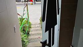 latina student risks public fuck on street