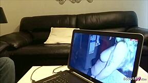 German Mature Neighbor Catches Him Watching Porn And Fucks Him