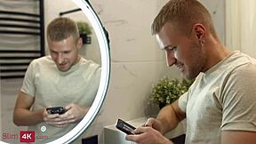 Skinny teen seduces for creampie