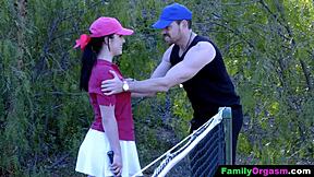 Competitive men dominate stepdaughters in intense group fantasy roleplay