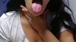 young girl shows panties on cam for voyeur