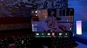 mistress megara enjoys her day in vrchat with friends.