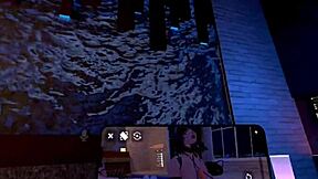 mistress megara enjoys her day in vrchat with friends.