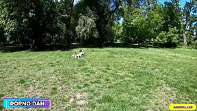 Vicky love performs first time cunilingus