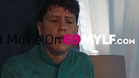 Milf and teen plan a sexy present together.