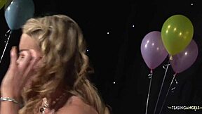 stunning blonde milfs play with big dick in 3some cumshot