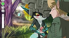 Midna Gets Handjob And Blowjob.