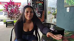 latina student risks public fuck on street